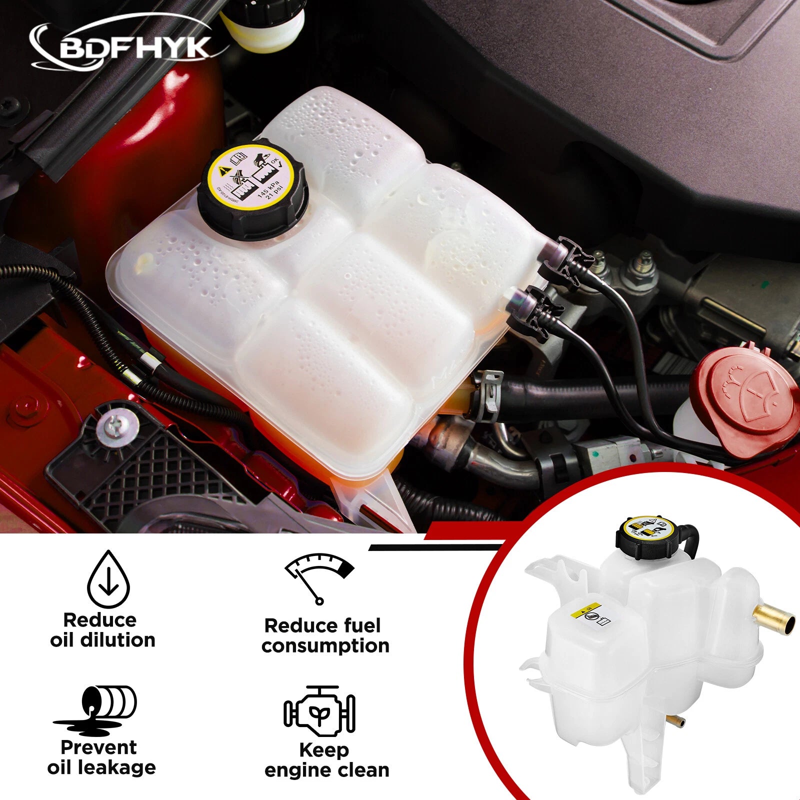 Radiator Coolant Reservoir Bottle for Ford Escape, Mercury Mariner (2007–2011)
