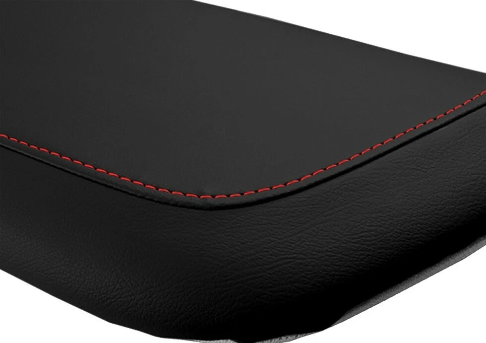 Console Lid Pull Over Cover Leather for Toyota Camry (2018–2021) Red Stitch