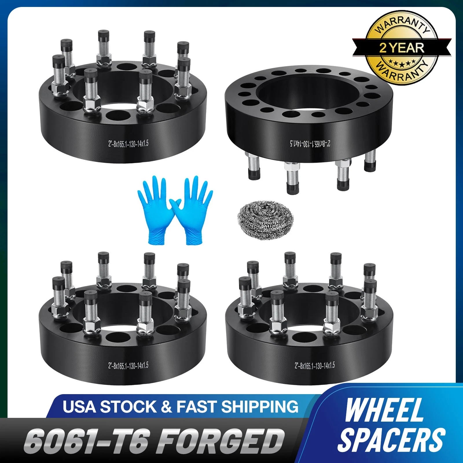 Set of 4 Wheel Spacers for Nissan NV1500 NV2500 NV3500 (2012–2014)