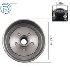 10" x 2-1/4" Brake Drum Kit for Trailer (3500 lbs, 5 Lug, 5 on 4.5") - 22001K
