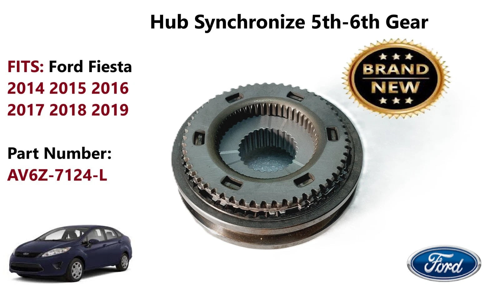 Synchronizer Hub for Ford Fiesta (2014–2019) AV6Z-7124-L