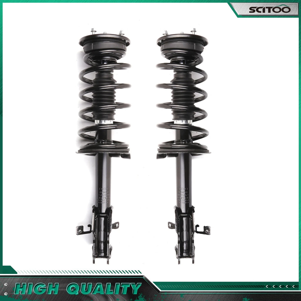 Set of 2 Front Complete Struts with Coil Spring Assembly for Lincoln MKX (2007–2010)