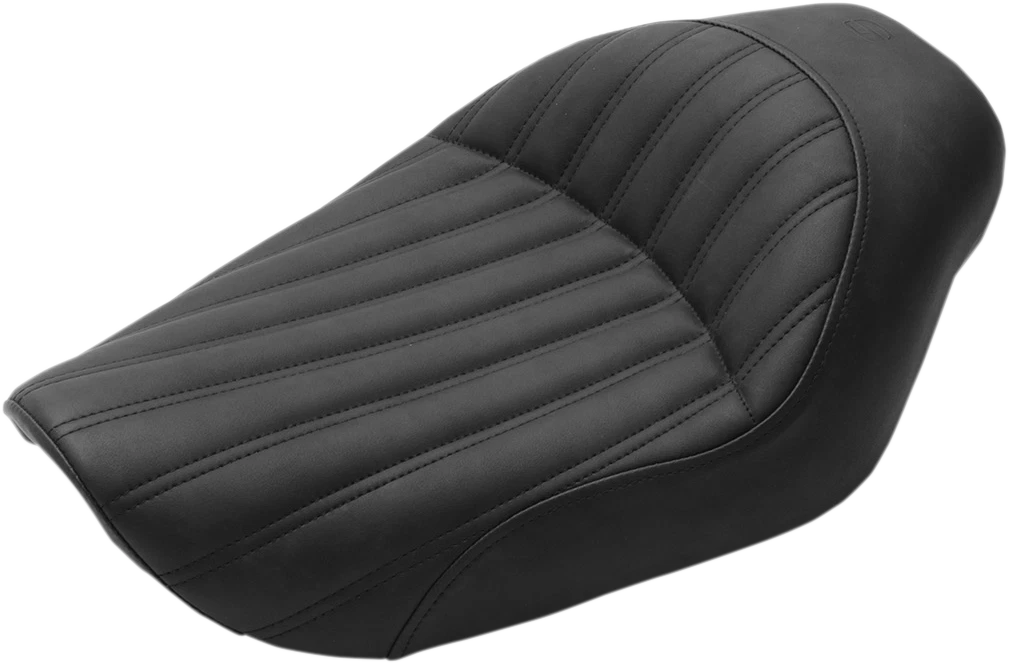 Saddlemen Knuckle Solo Seat for Harley FXD (1996–2003) Ribbed Black 896-04-0023