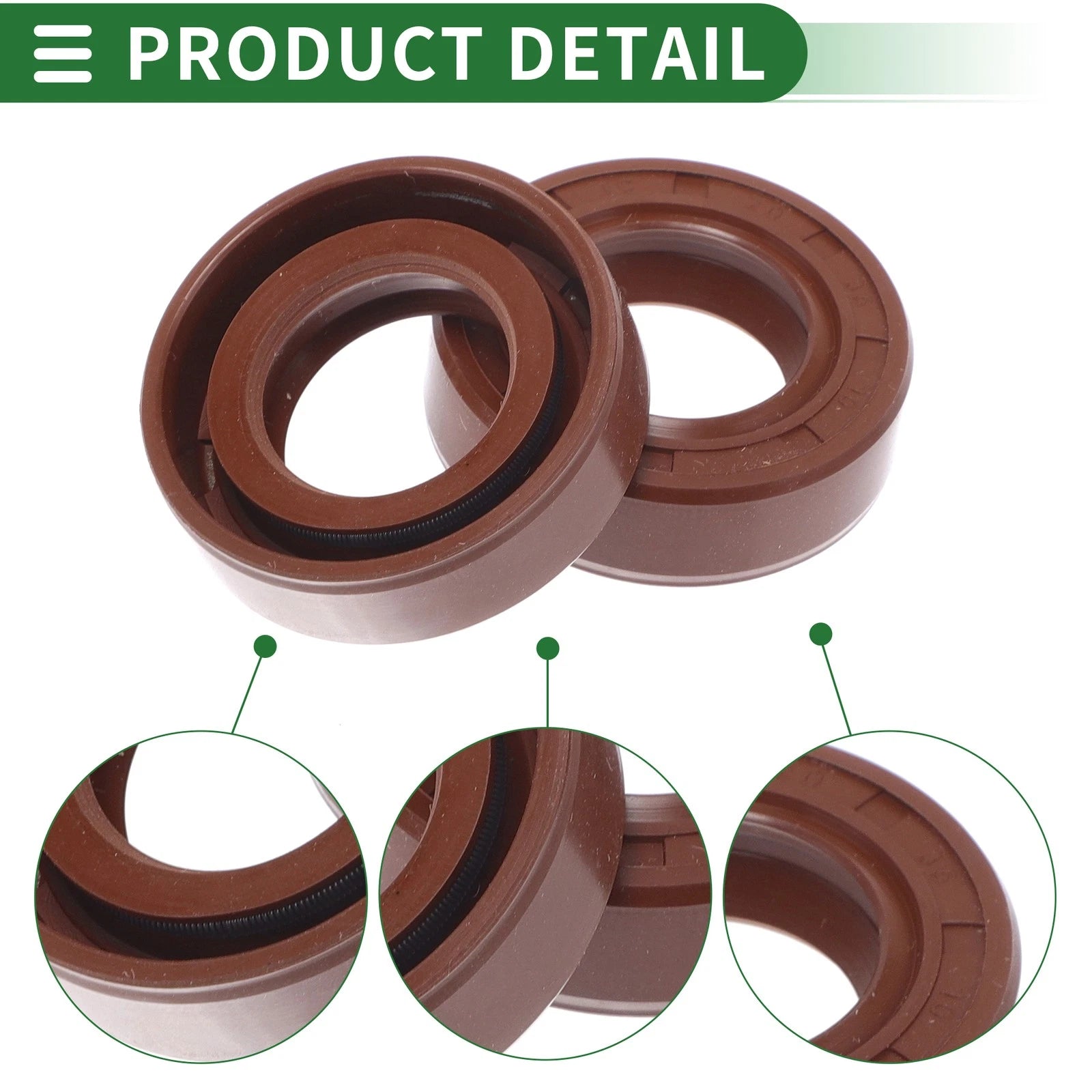 Set of 5 Oil Seal Rotary Shaft Seal FKM Rubber 20x35x10mm