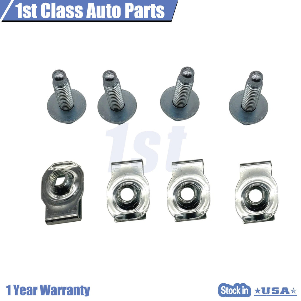 Set of 2 Front Bumper Outer Bracket U-nuts for Ford F250 F350 F450 F550 (2011–2016)