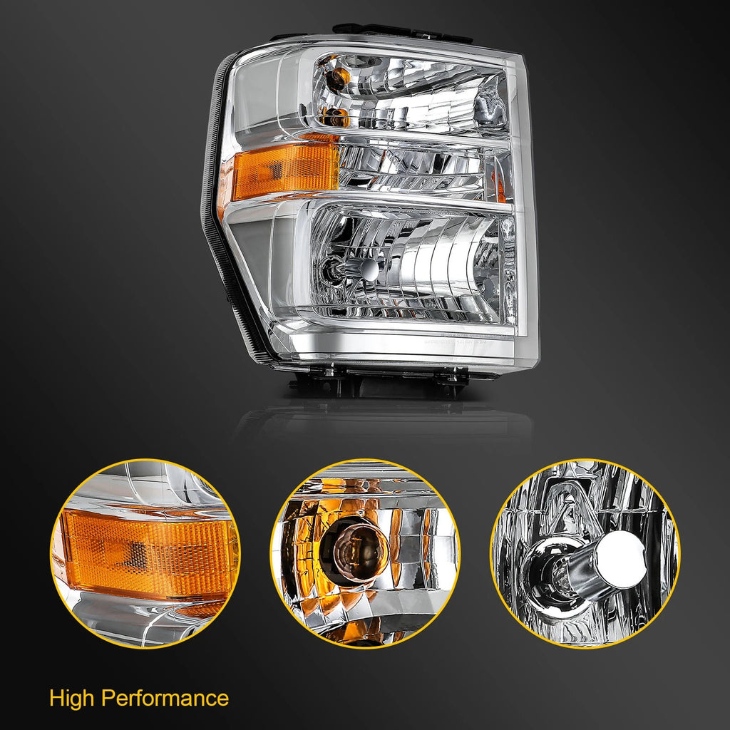 Right Side Headlight Assembly for Ford E-Series Econoline Van (2008–2014)