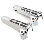 1 Pair Front Lower Fork Leg Covers Smoke LED for Harley FLHR FLHTK FLHX (2014–2020)