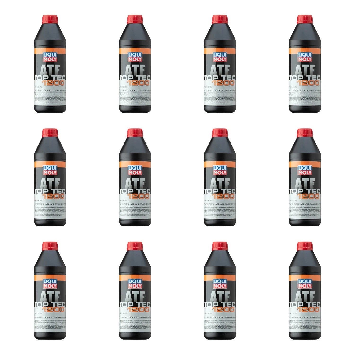 Set of 12 Liqui Moly Top Tec ATF 1200 Automatic Transmission Fluid (1L each)