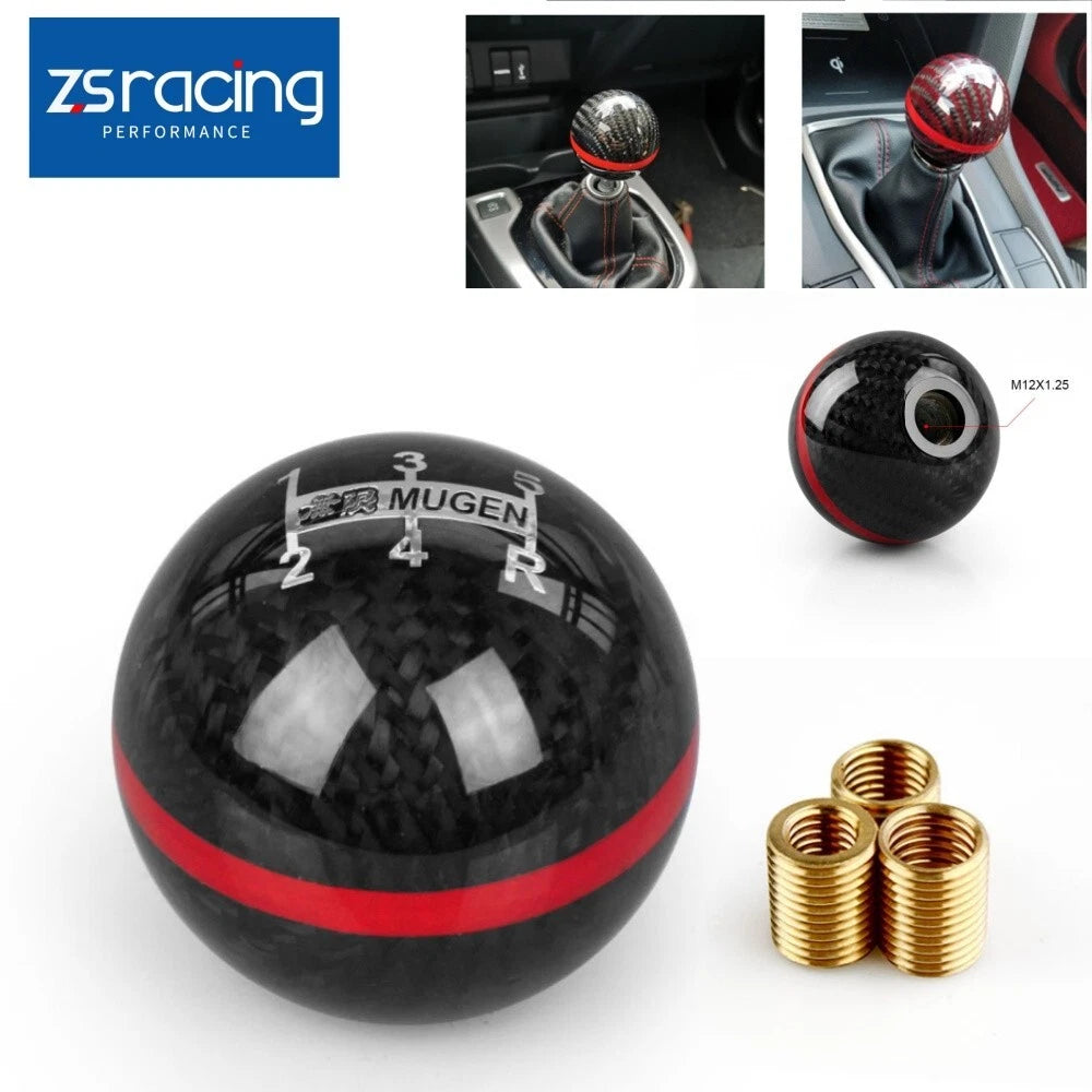 5 Speed Carbon Fiber Shift Knob for Manual Transmission