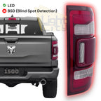LED Tail Light Chrome Trim for RAM 1500 (2019–2023) 55112990AD