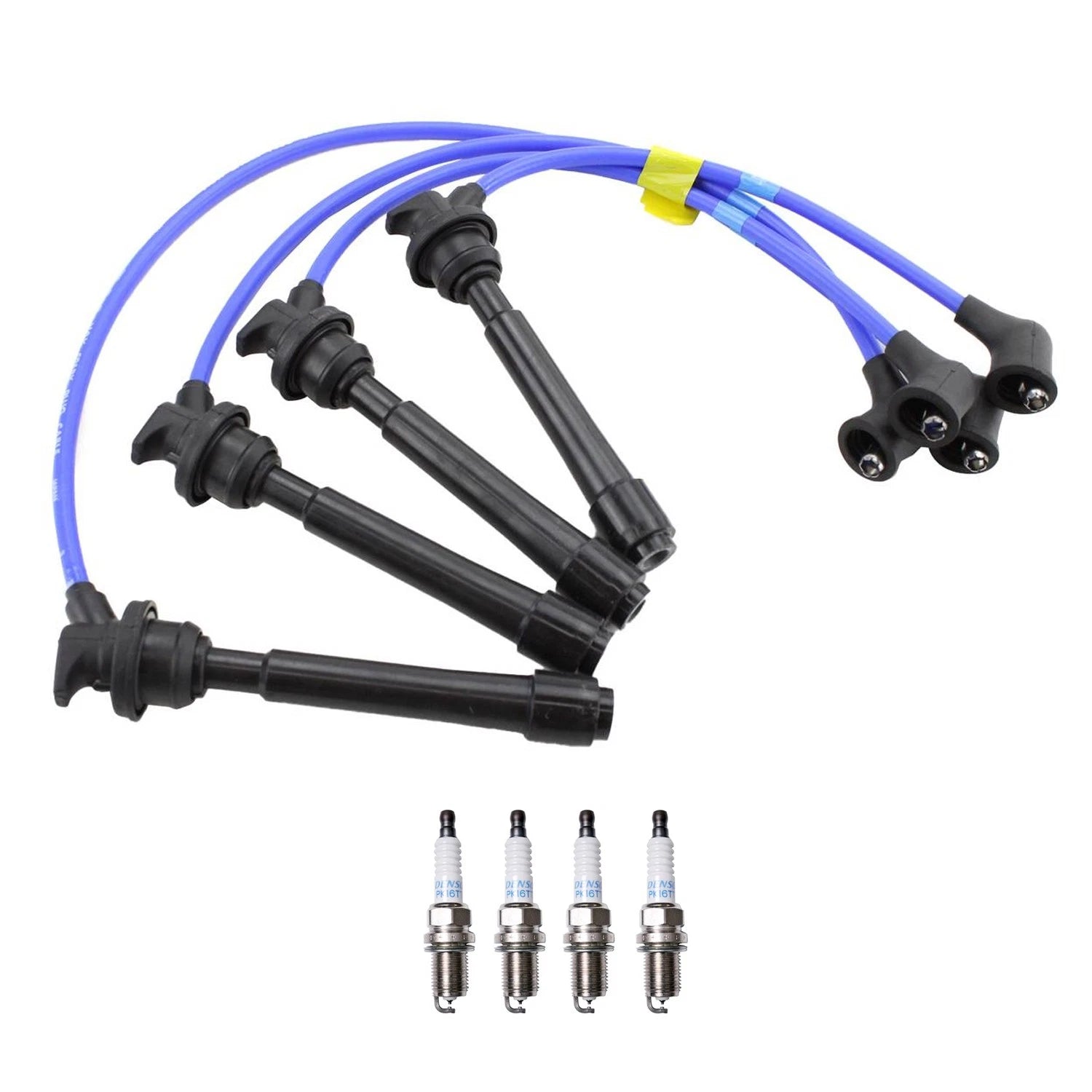NGK Wire Set & Denso 4 Platinum TT Spark Plugs for Soul Tucson (2010–2019)