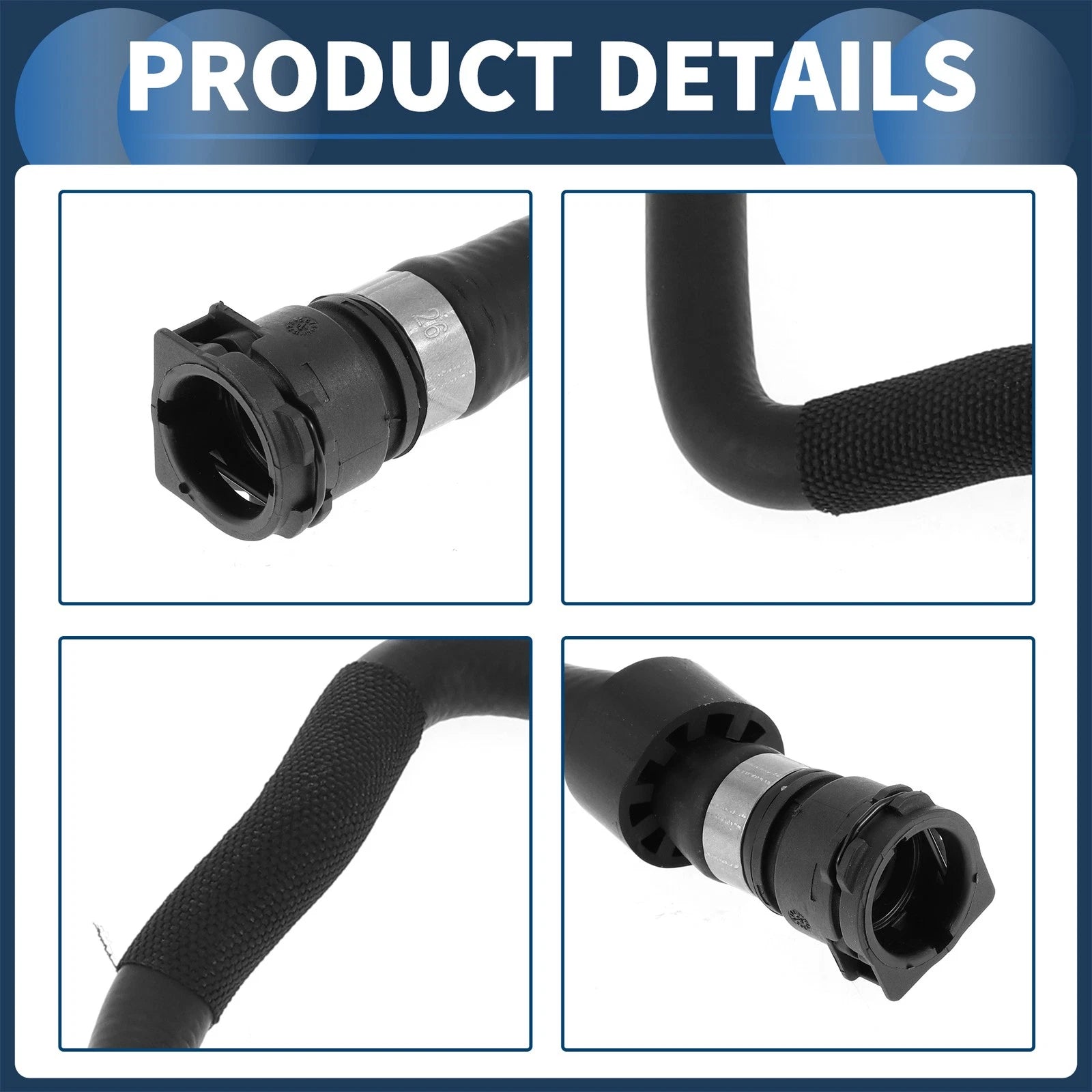 Radiator Hose for BMW 640i (2012–2017), 740i (2011–2014) No. 17127580963