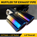Dual Pipe Exhaust Tip for Universal Fit (Stainless Steel)