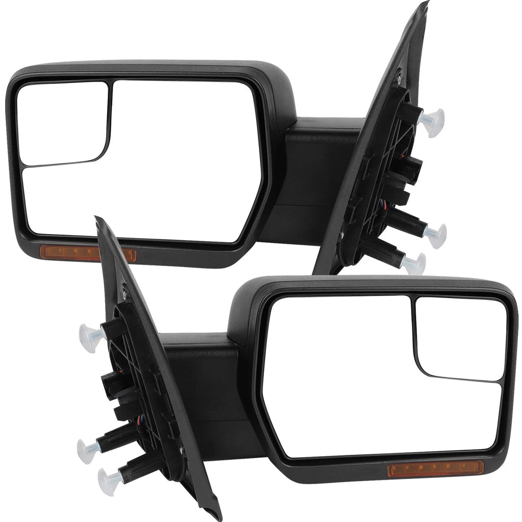 Power Heated Puddle Signal Tow Mirrors Pair for Ford