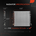 Radiator for Chevy Camaro (2016â2024) Cadillac ATS (2016â2019) Auto Trans