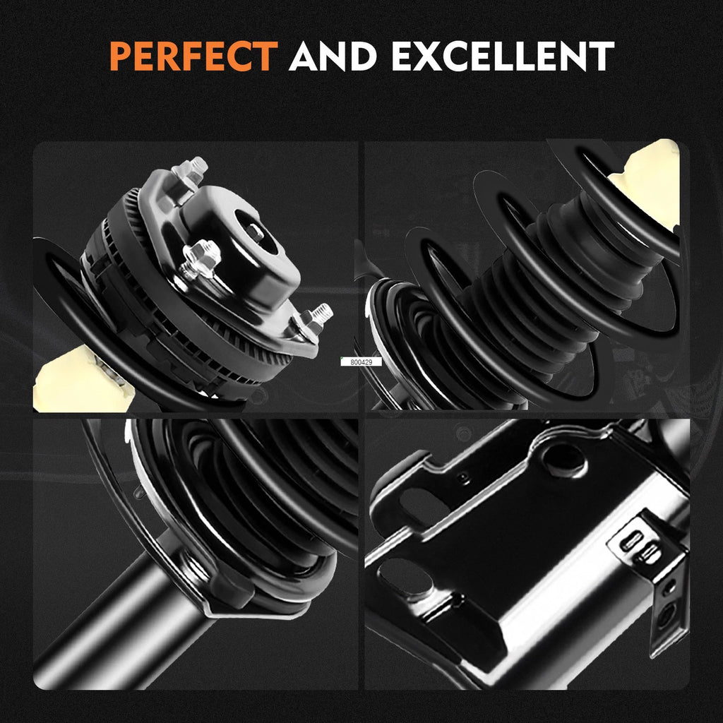 2Pcs Complete Struts Shocks Springs & Mount for Chrysler Sebring (2007–2010)