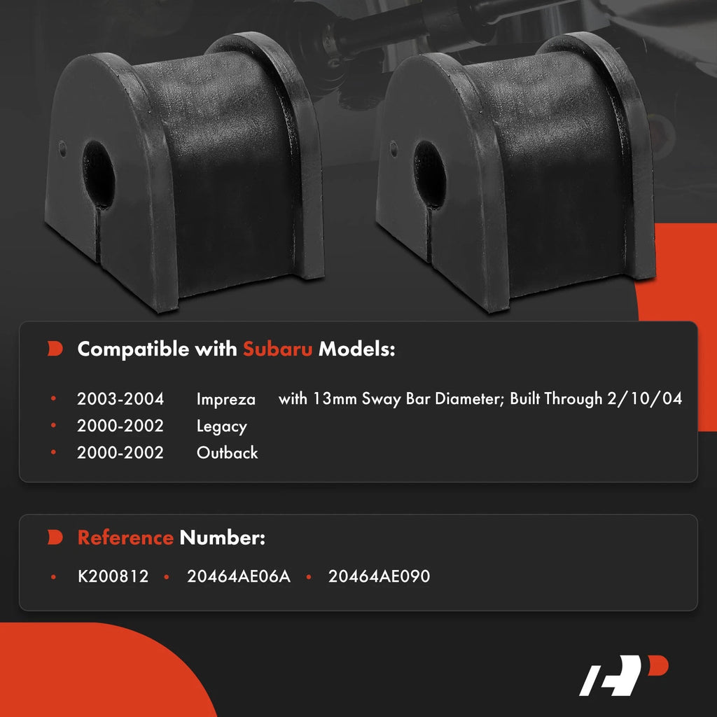 2X Rear Sway Bar Bushings for Subaru Outback, Impreza (2000–2002)