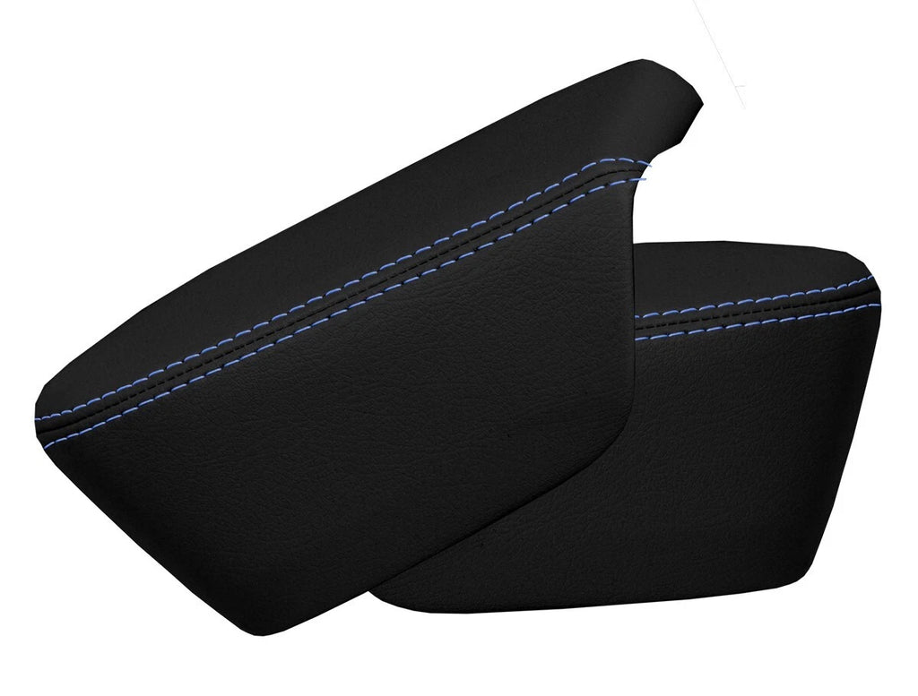 Front Door Armrest Panel Cover Leather for Honda Civic (2012–2015) Blue Stitch