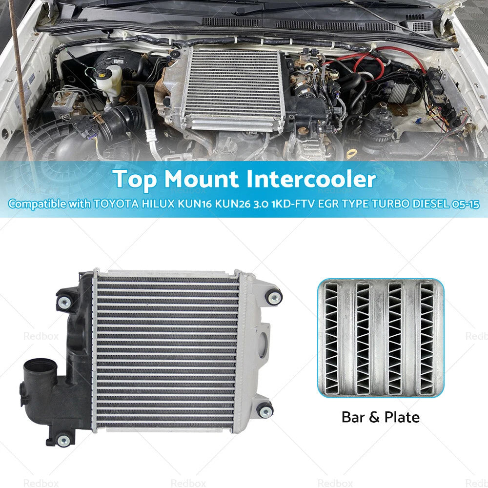 Intercooler for Toyota Hilux 3.0L 1KD TD EGR (2006–2015)