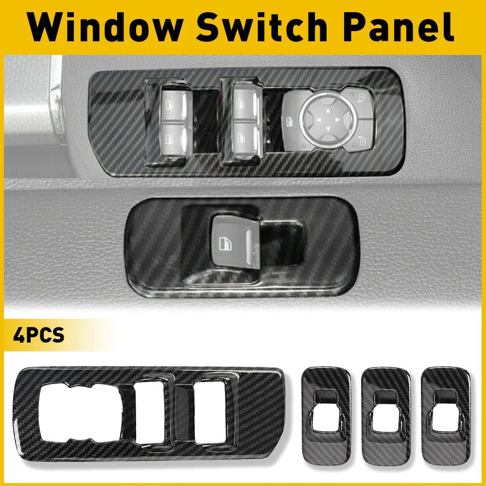 Carbon Window Lift Panel Cover for Ford F150 (2015-2023)