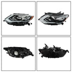 Halogen Headlight for Nissan Rogue (2017â2019) Driver Left Side