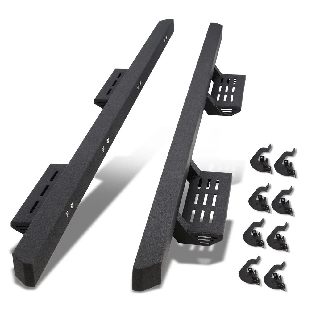 Set of 2 Drop Foot Step Running Boards for Silverado Sierra 2500HD 3500HD (2019–2022)