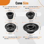 Set of 4 Tire Balancer Cones for 40mm Shaft Wheel Balancers