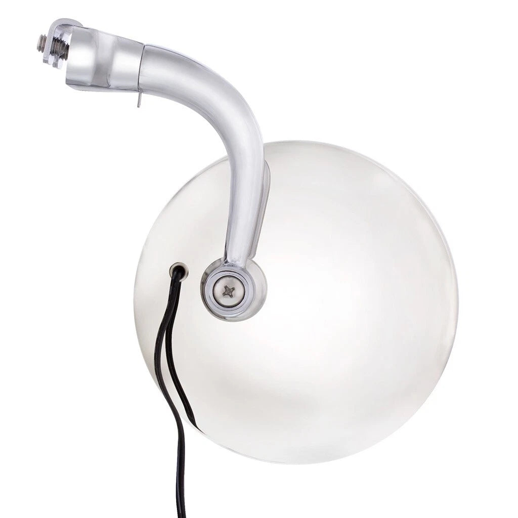 Peep Mirror with LED Turn Signal for Universal Stainless Steel (4 inch)