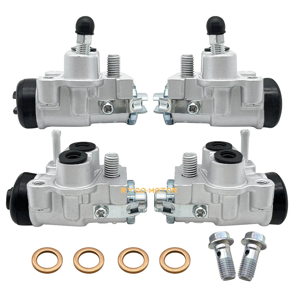 Set of 4 Front Brake Wheel Cylinders for Honda Rancher 350 TRX350TM/TE/FE/FM (2000–2003)