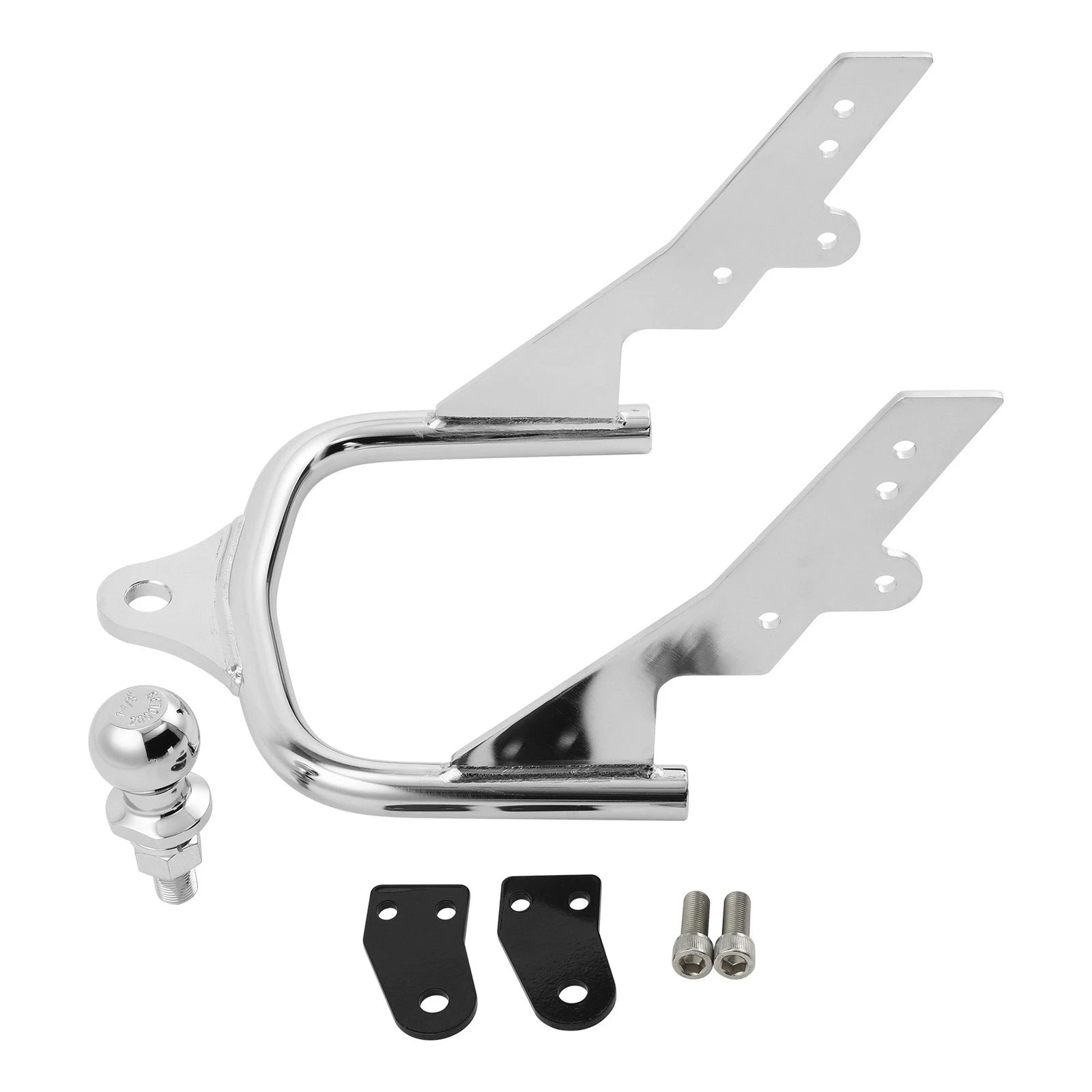Chrome Trailer Hitch with Ball for Harley Electra, Road King, Tour Glide