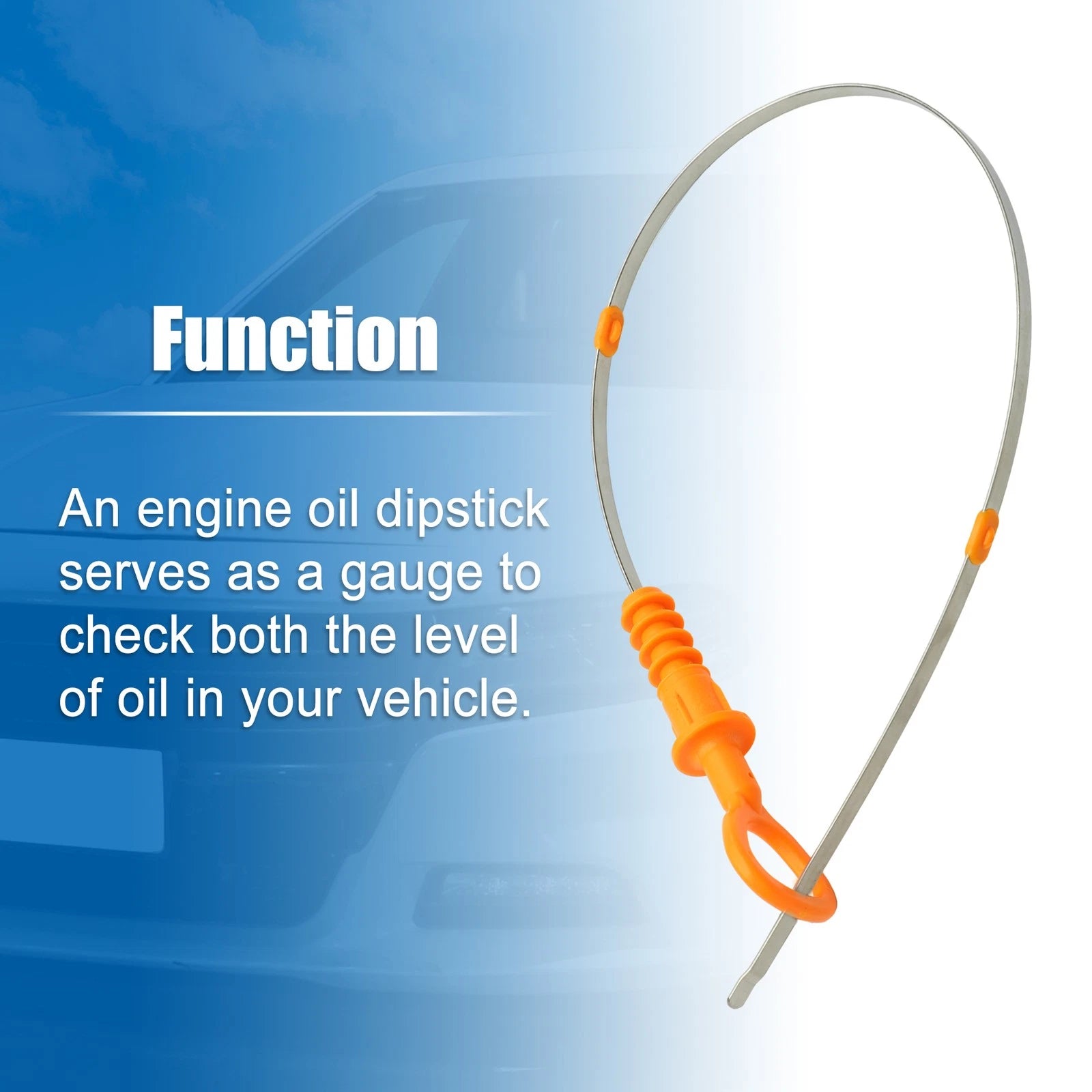 Engine Oil Fluid Level Dipstick for Audi A4 Cabriolet (2002–2009) No. 06B115611R
