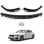 Front Bumper Lip Spoiler for BMW 5 Series (2017-2019) Gloss Black