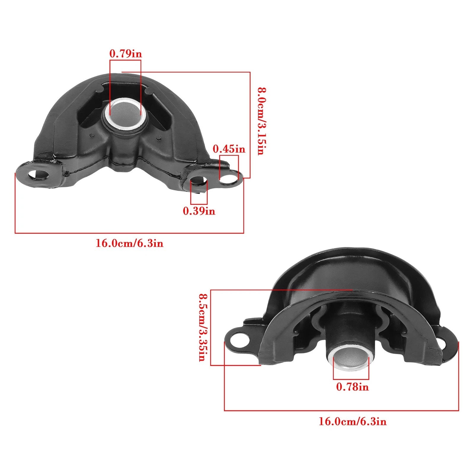 2Pcs Engine Motor Torque Mount for Acura Integra EL Honda CR-V Civic (1992-2001)