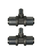 Set of 2 Tee Reducer Fittings for Uponor S-Press PLUS (32-16-32)