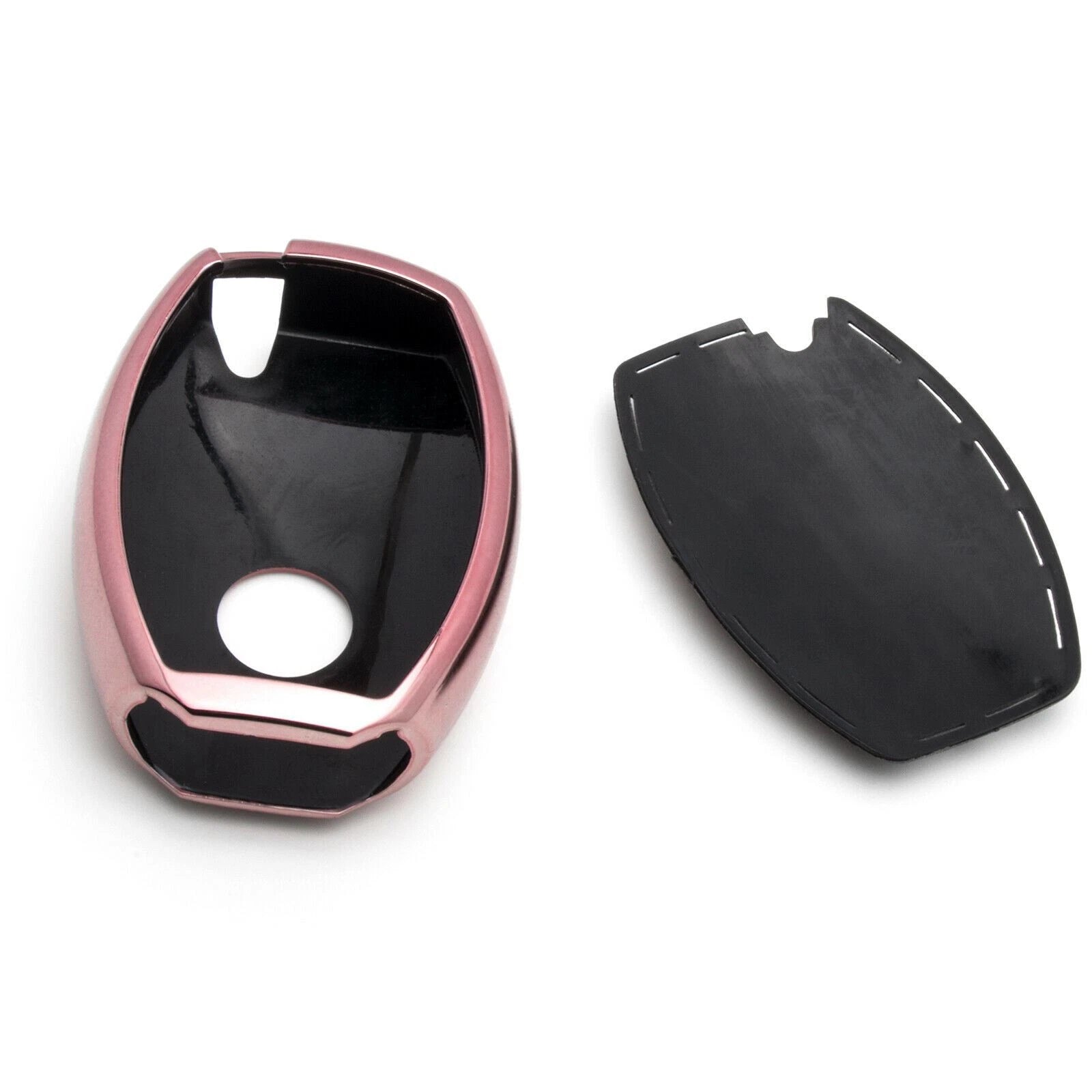 TPU Full Seal Remote Key Holder Case for Mercedes-Benz C E CLA (Rose Gold)