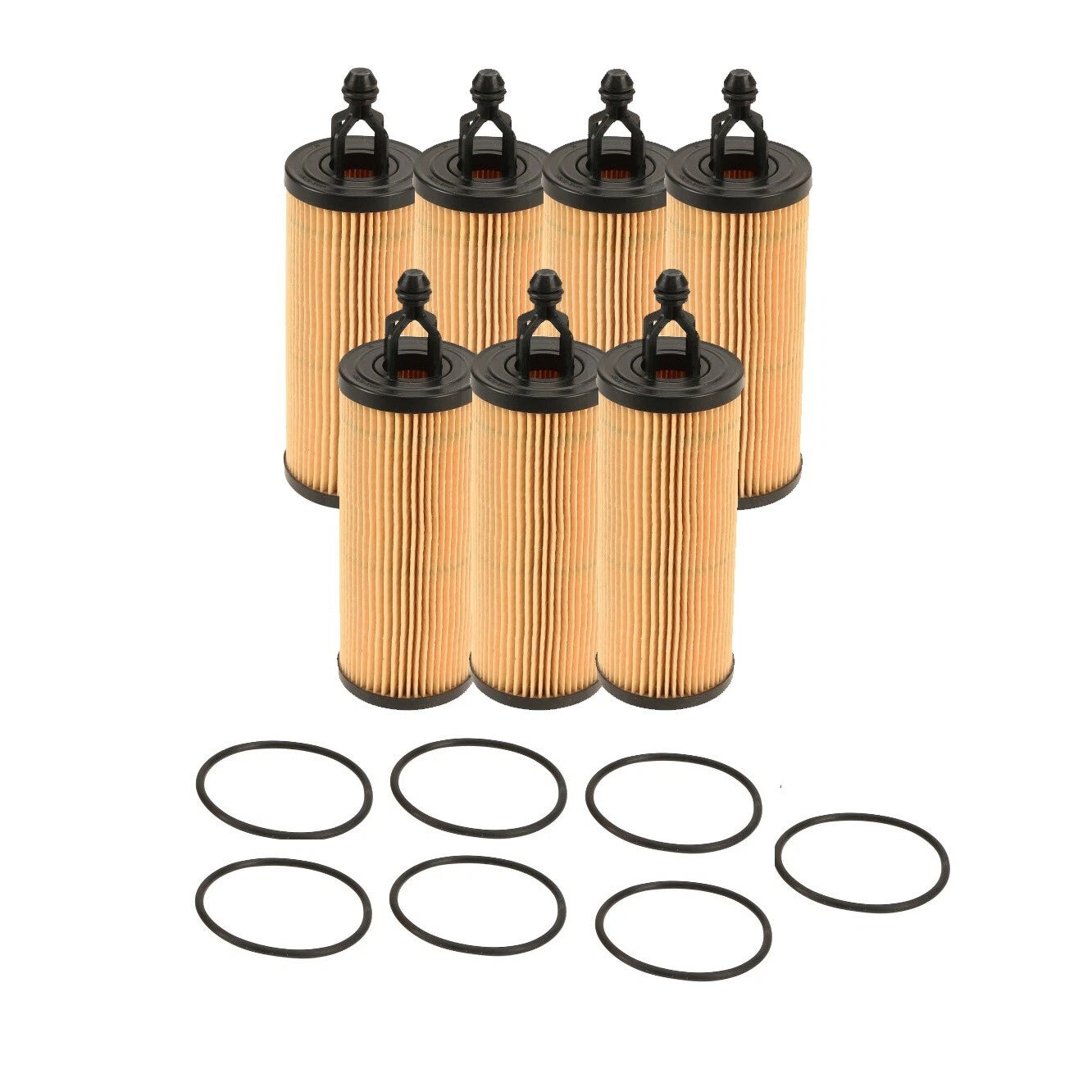 Set of 7 Engine Oil Filters for Chrysler Dodge Jeep Ram V6 (ESS)
