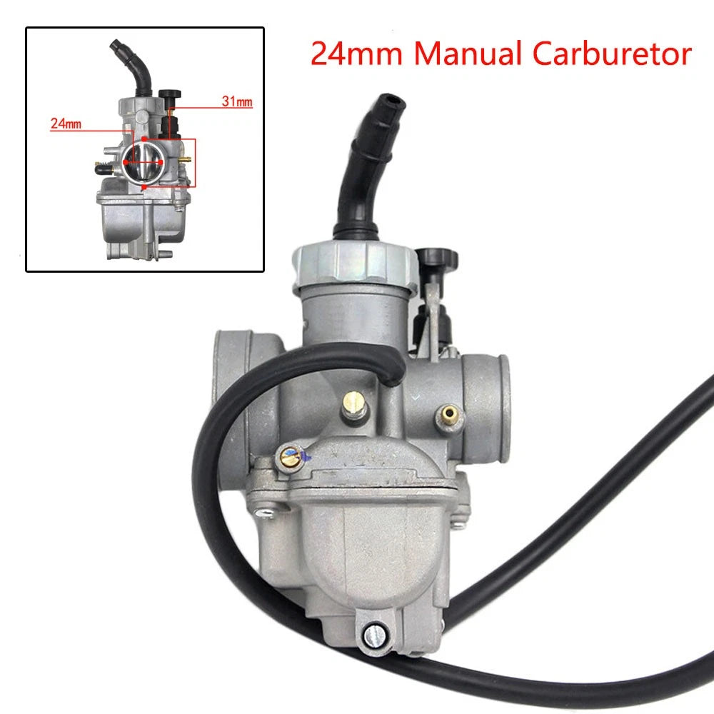 24mm Manual Carburetor for 50cc-100cc Motor Bike ATV