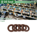 Set of 5 Oil Seals FKM Rubber 30x47x7mm for High Pressure