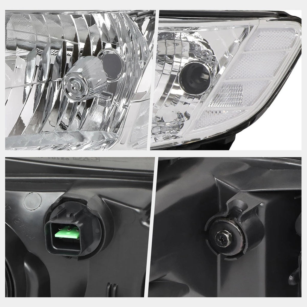 Chrome Housing Clear Corner Headlight for Kia Forte Koup (2010–2013)