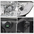 Chrome Housing Clear Corner Headlight for Kia Forte Koup (2010–2013)