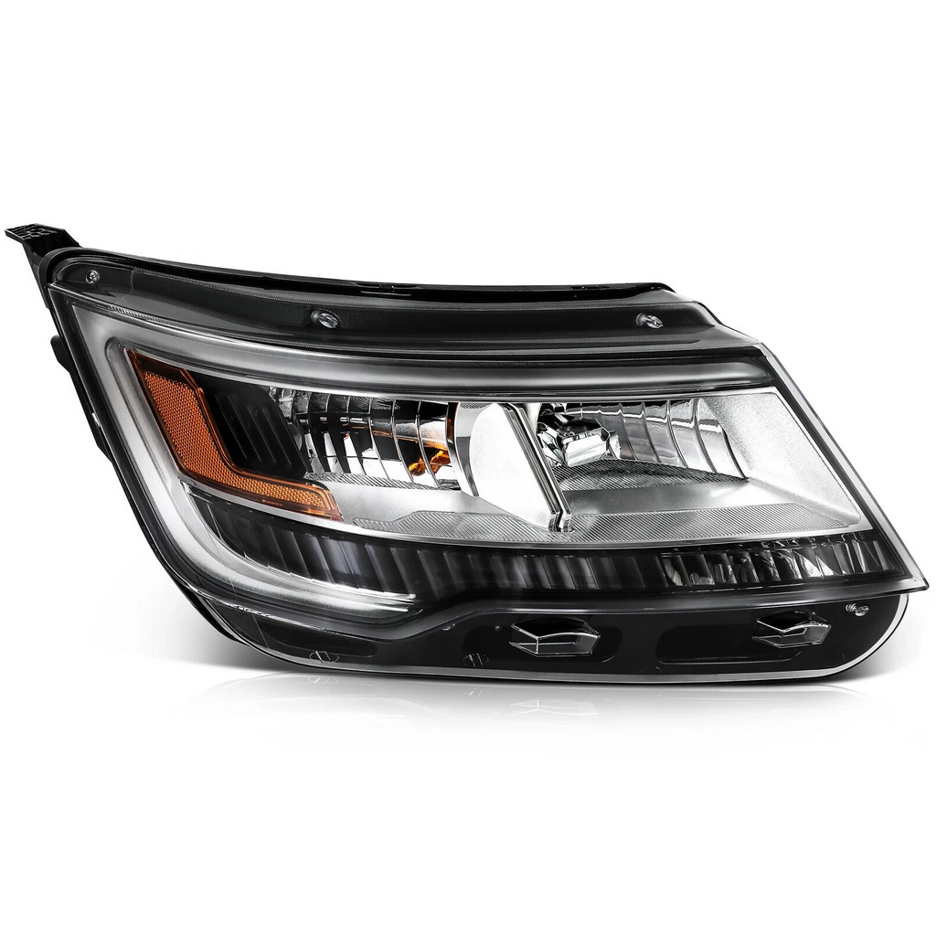 Halogen Headlight for Ford Explorer (2016–2018) Right Passenger W/O DRL