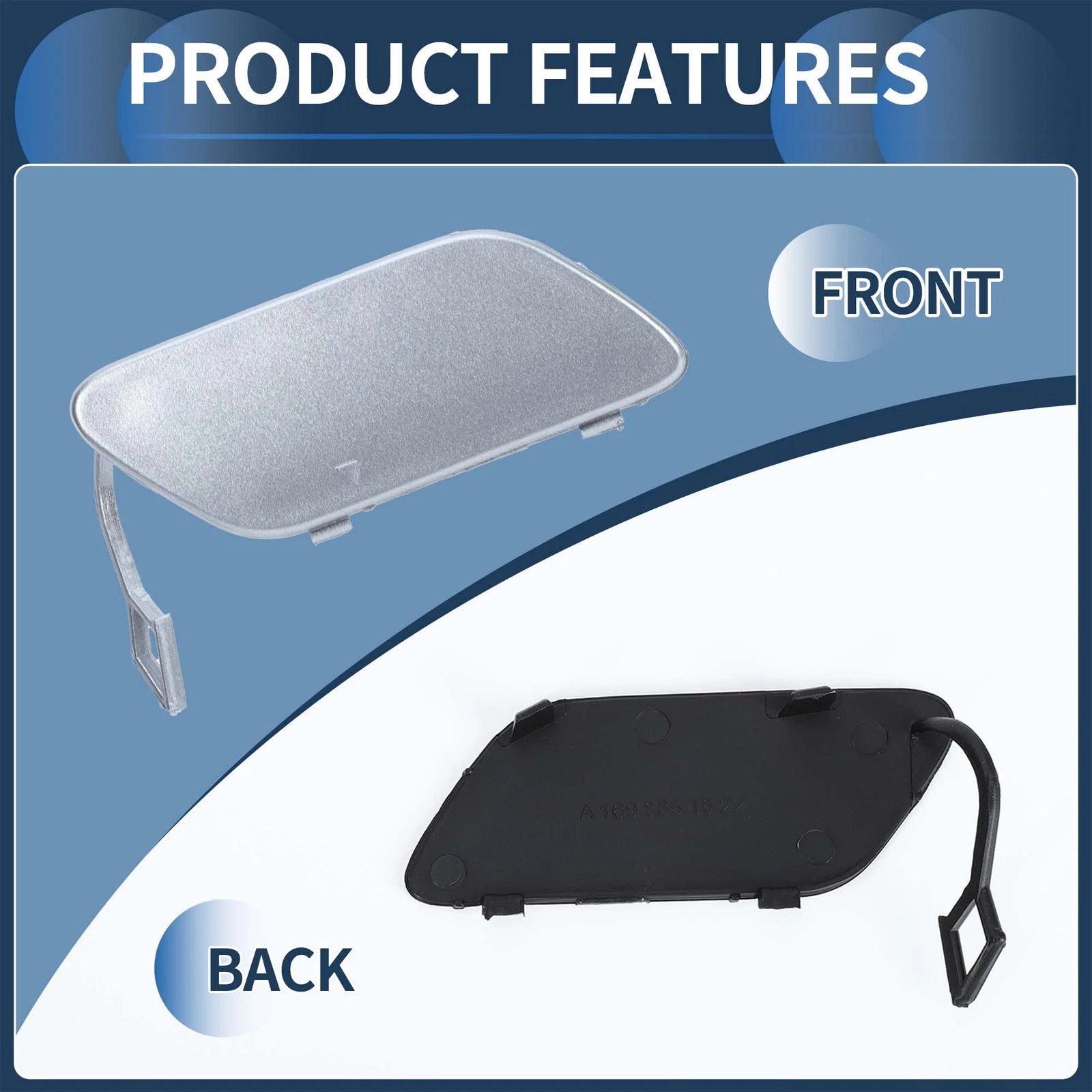 Front Bumper Tow Cover for Mercedes-Benz (A1698851522)