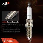 Set of 8 Iridium Platinum Spark Plugs for BMW X5 550i 750i X6 (2010–2013)
