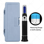Salinity Refractometer Meter for Aquarium Sea Salt Water Tester (0-100%)