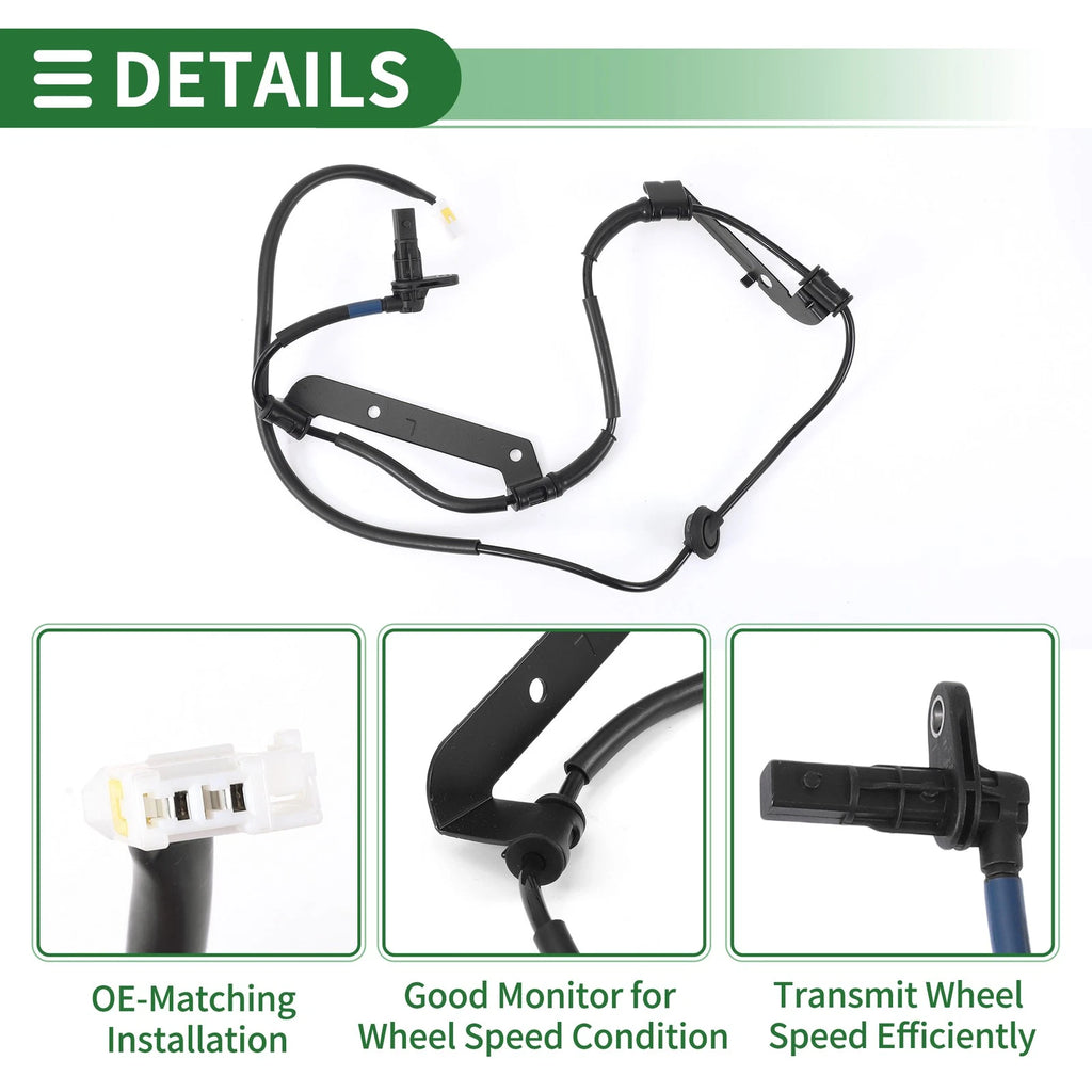 ABS Wheel Speed Sensor No. 956802P100 for Hyundai Kia Veracruz (2007–2012)
