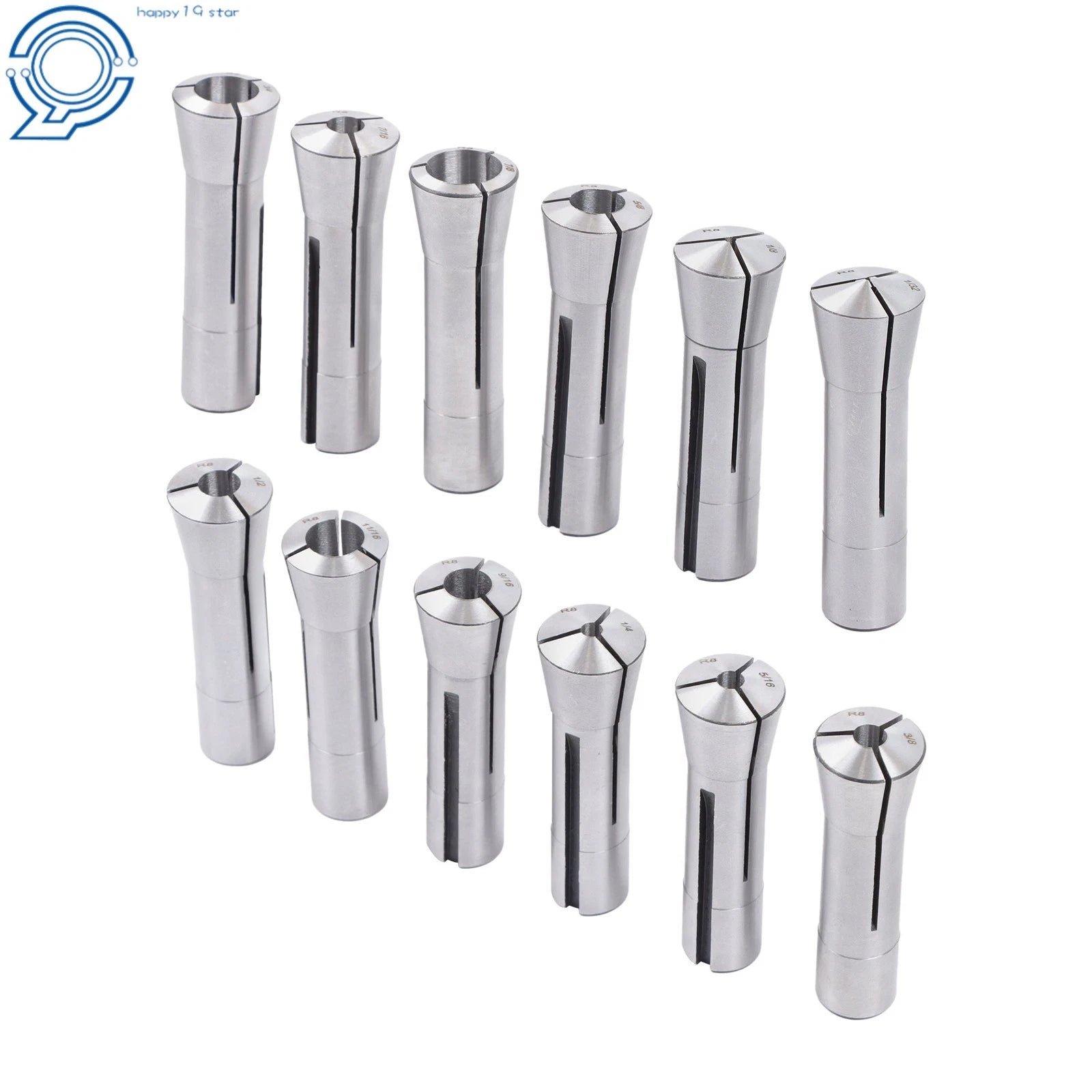Collet Kit for R8 (1/8" to 7/8")