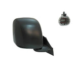 Replacement Textured Passenger Side Power Door Mirror w/Heated Glass