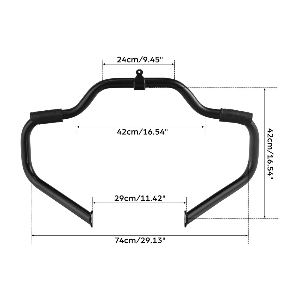 1 1/4" Mustache Engine Guard Highway Crash Bar for Harley Touring (2009–2024)