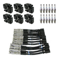 Set of 6 Ignition Coil Wires & 12 Nickel Spark Plugs for Mercedes W203 C32 AMG (2001–2007)