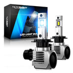 2X H7 LED Headlight Bulbs 90W 20000LM 6500K for Universal Fit